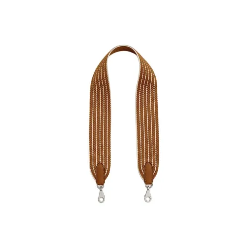 HERMES Canvas Swift Телячья кожа Сумка Ремень Женские Новый Бежевый Золотой