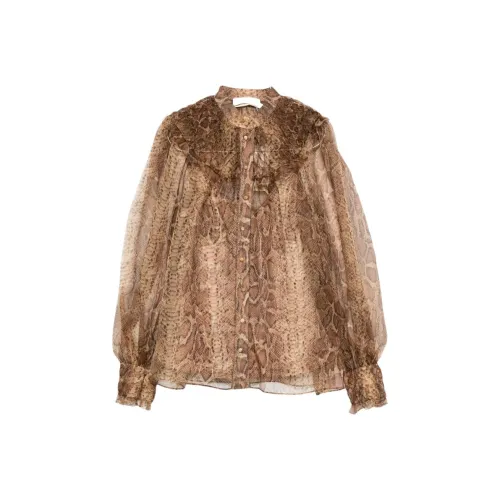 Zimmermann Коричневые Женские Рубашки