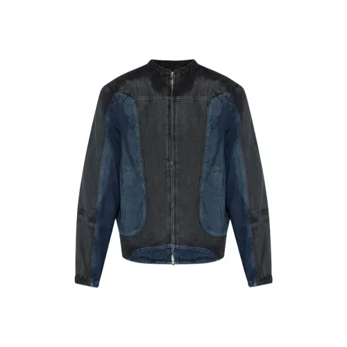 DIESEL Морской Синий Мужской Джинсовые Куртки