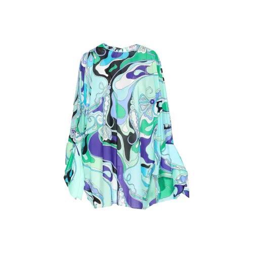 EMILIO PUCCI Длинное платье с длинными рукавами женское