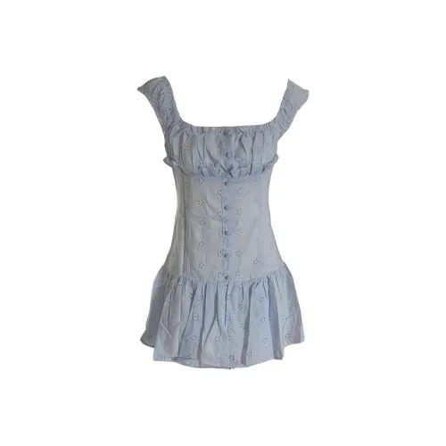 SEAR OFFICIAL Светло-синие Женские Слип-платья