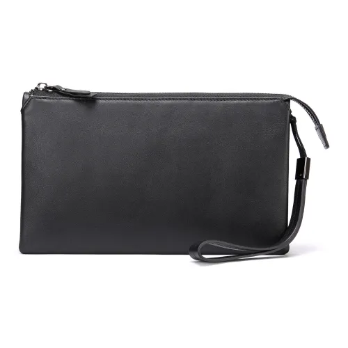DOSRFINI Клатч из коровьей кожи мужской черный