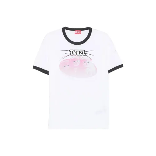 DIESEL Белый Унисекс T-рубашки