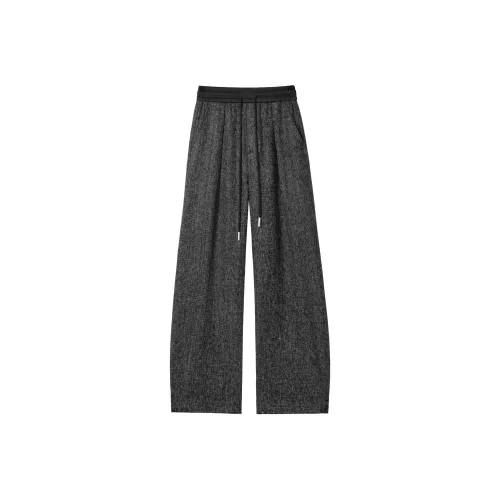 PASOK Повседневные брюки с прямым кроем и молодежным драпингом мужские