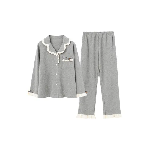 O'MESIK Серый Женский Пижамный Комплект