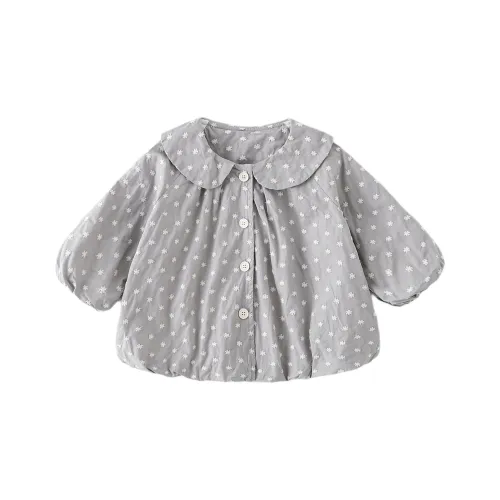 XiaoJinBu Синие Серые Топы для Младенцев