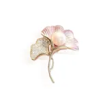 Стерлинговая серебряная брошь "Райм Сливовый Цветок"