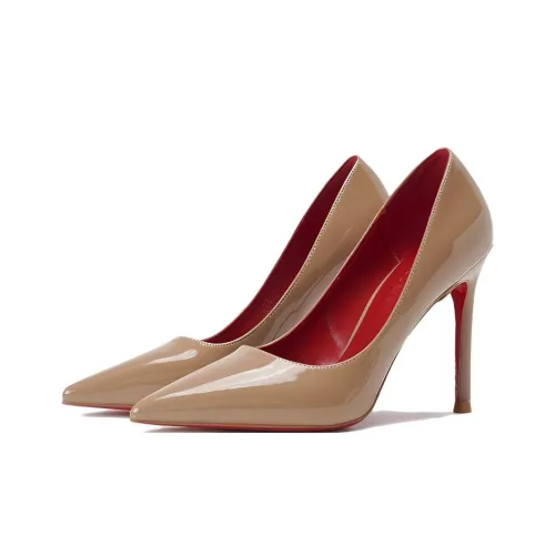 Lan Miao Узкий каблук Высокие каблуки 8 см Женские Телесный