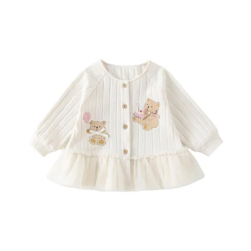 XiaoJinBu Бежевые топы для младенцев