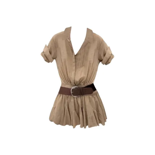 GRAYISMOON Короткое платье с короткими рукавами женское