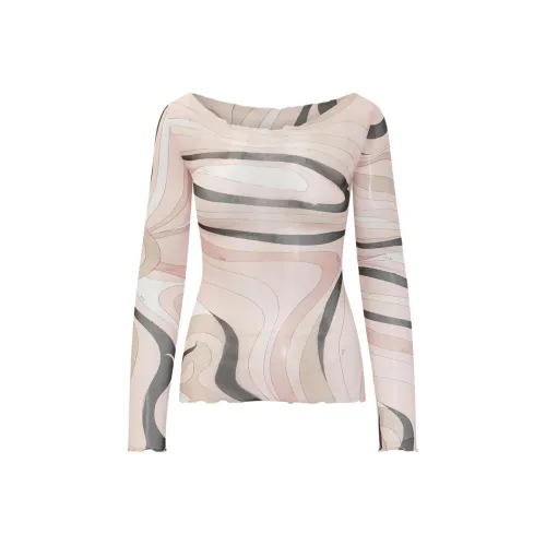 EMILIO PUCCI Розовые Женские T-рубашки