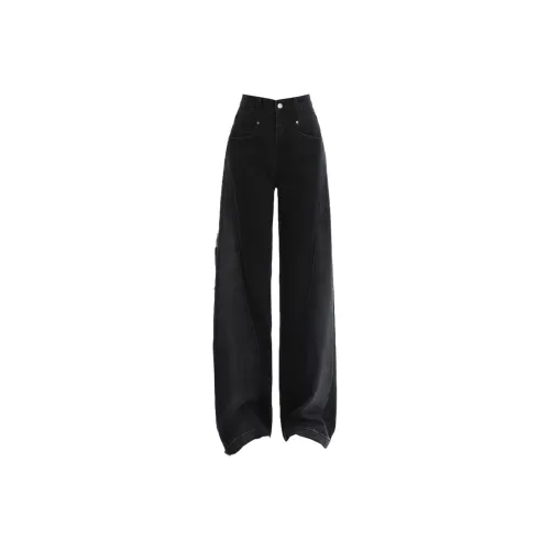 AURORA DIARY Черные Женские Джинсы