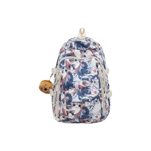 SEM R Нейлон Рюкзак Стандартный Унисекс Милый Котенок Анимационный Котенок Цветной Щенок Улыбка Щенок Анимационный Медведь