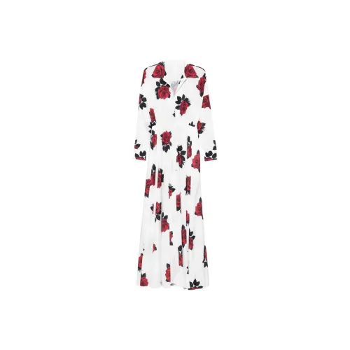 NORMA KAMALI Длинное платье с длинными рукавами женское