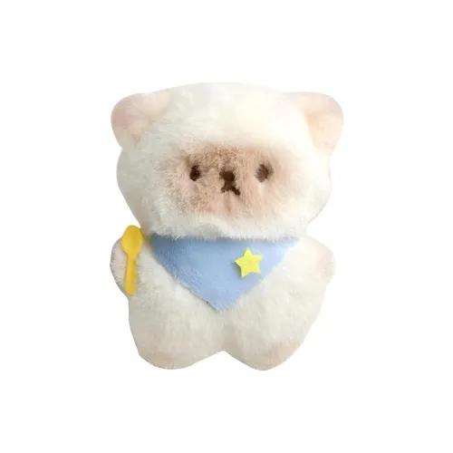 Evening Tang Cute Cartoon Креативный Кошка Еда Котенок Кролик Мяукающий Плюшевый Брелок 11 см 10,5 см Высота