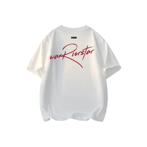 Warrior Huichao Riding The Wind Collection Рукав с оборванным плечом T-рубашка Унисекс