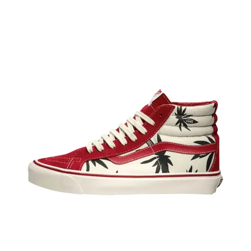 VANS SK8 HI Высокие Кроссовки для Скейтбординга Унисекс Красные Белые