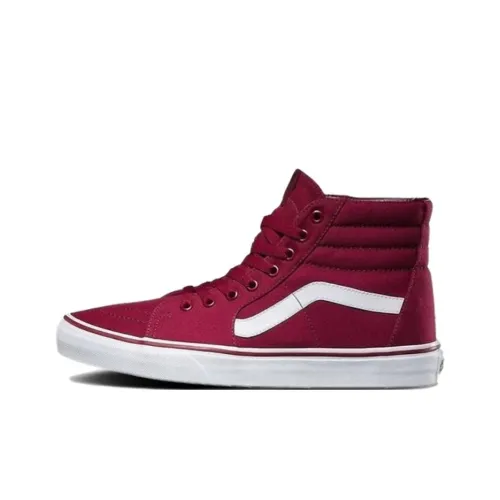 VANS SK8 HI Высокие Кроссовки для Скейтбординга Унисекс Красные Белые