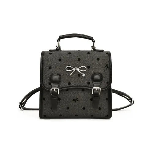 FOXER ПУ (полиуретан) Рюкзак Стандартный Женский Черный