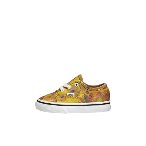 VINCENT Ван Гог x VANS Аутентичный Низкий Топ Обувь для малышей Желтый Infant и Toddler