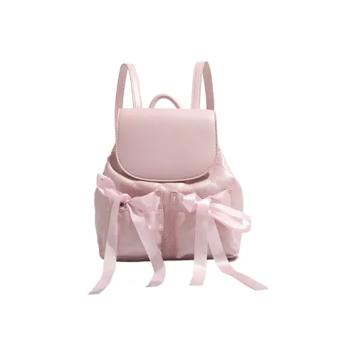 Meter Балет Спортивный стиль Sweet Style Bowknot Double Pocket Backpack Small No Color Scheme