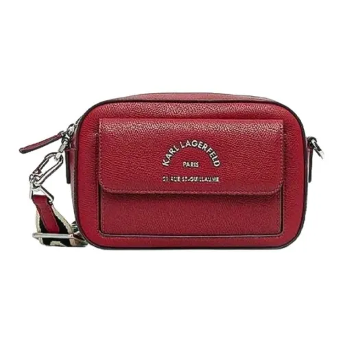 KARL LAGERFELD Полиэстер с полиуретаном Сумка через плечо Женская Красная