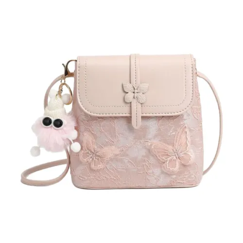 NOMK ПУ (полиуретан) Сумка через плечо Стандартная Женская Розовая