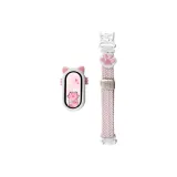 [Розовый Песочный цвет + Белый Кот Ухо] Серебристый/Белый Соединение Случайный