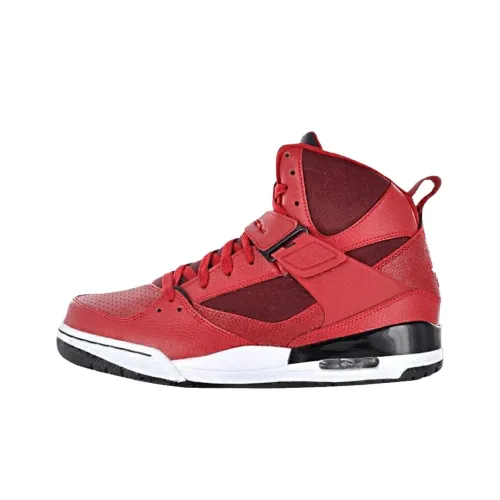 Jordan Flight 45 High Топ Винтажные Баскетбольные Кроссовки Унисекс Красный