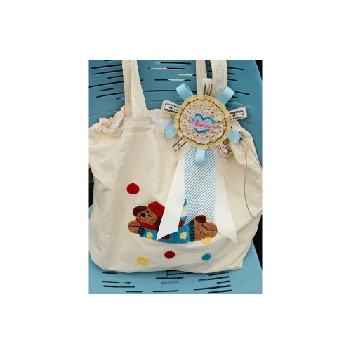 BAGNOREGIO Кроссовки Аксессуары Синий Белый Лента Значок ×1 Унисекс