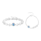 Подводный Звездный Небесный Браслет Комплекты Одежды (Бусины + Серебристый Самородок)