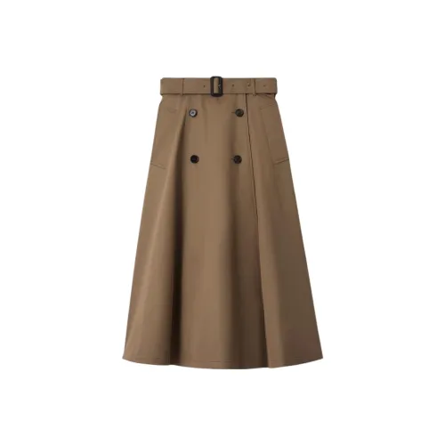 Burberry FW25 Повседневный Длинный Юбка Женские