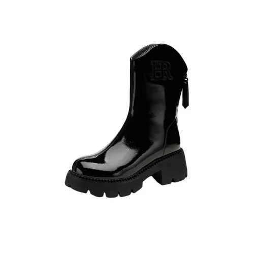 HR Короткий Мартин Ботин Женские Черный