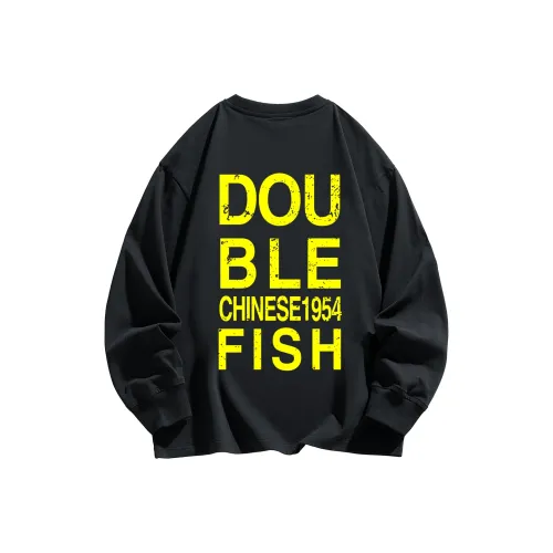 Двойная рыба Унисекс T-рубашки