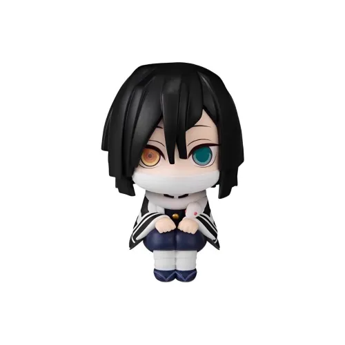 MegaHouse Demon Slayer Kimetsu No Yaiba Обанай Игуро LOOK Вверх Переиздание Фигурки в стиле чиби