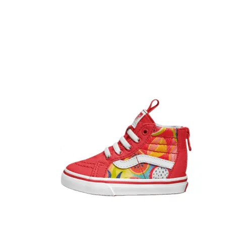 VANS SK8 HI Высокие кеды Обувь для малышей Красный Infant и Toddler