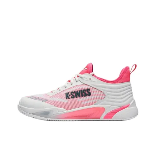 KSWISS Амортизация Устойчивость к износу Поддержка Низкий Верх Теннисные Кроссовки Мужские Белый Розовый