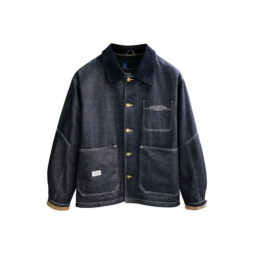 YGQPZHZ Синий Мужской Джинсовые куртки