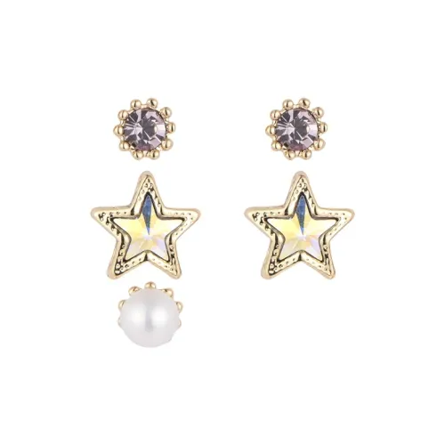 Lan Ying Кристалл Серьги-гвоздики Унисекс