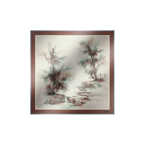 MaxMara Шелковые шарфы Женские Бордовый Красный