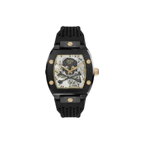 PHILIPP PLEIN Коллекция Skeleton Watch Автоматические механические часы Силиконовый ремешок 44 мм