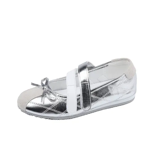 Lanza Платформа Туфли Мэри Джейн Женские Серебряные