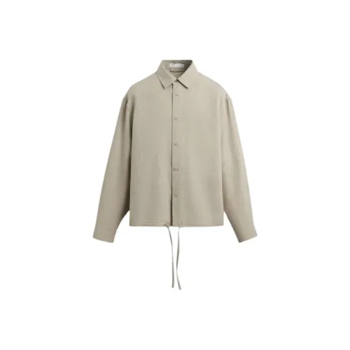 ZARA Light Beige Men's Shirts ZARA Светло-бежевые Мужские Рубашки