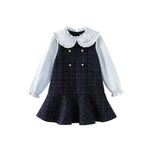 DAVE BELLA Винтажный синий Детские платья