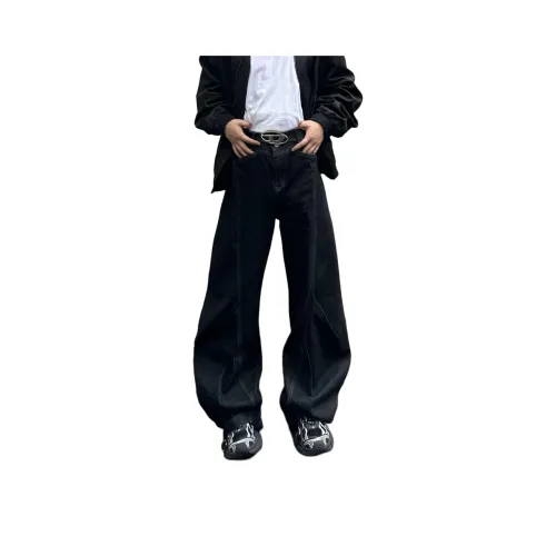 MORii Черные Унисекс Джинсы