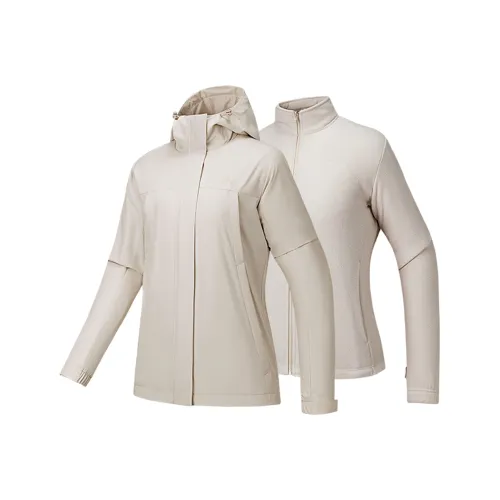 ANTA Водонепроницаемый и Ветрозащитный Ветровка Женские Гравийный серый