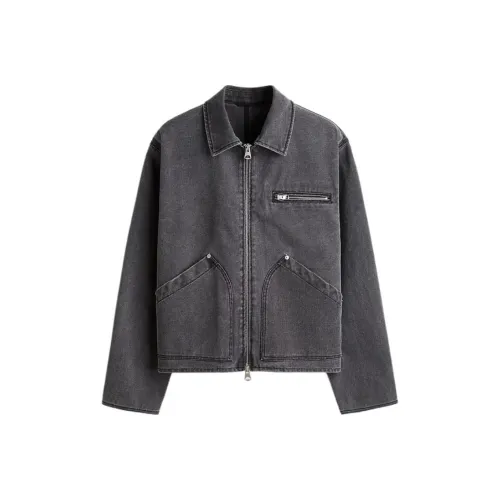 H&M Винтажный Черный Мужские Куртки