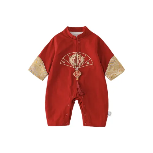 XiaoJinBu Красный Детский Комбинезоны / Ползунки
