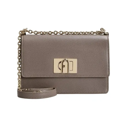 Furla 1927 Collection Сумка через плечо из кожи мини женская цвет грязно-серый
