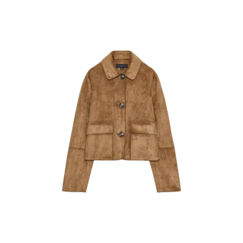 ZARA Коричневые Женские Куртки